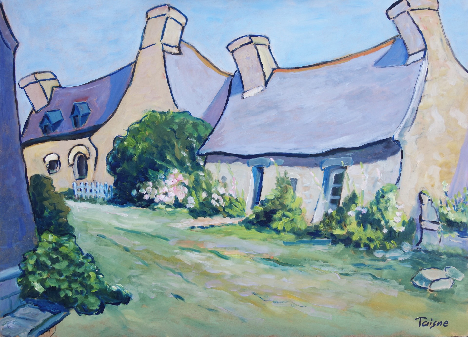 La barriére bleue 61x46