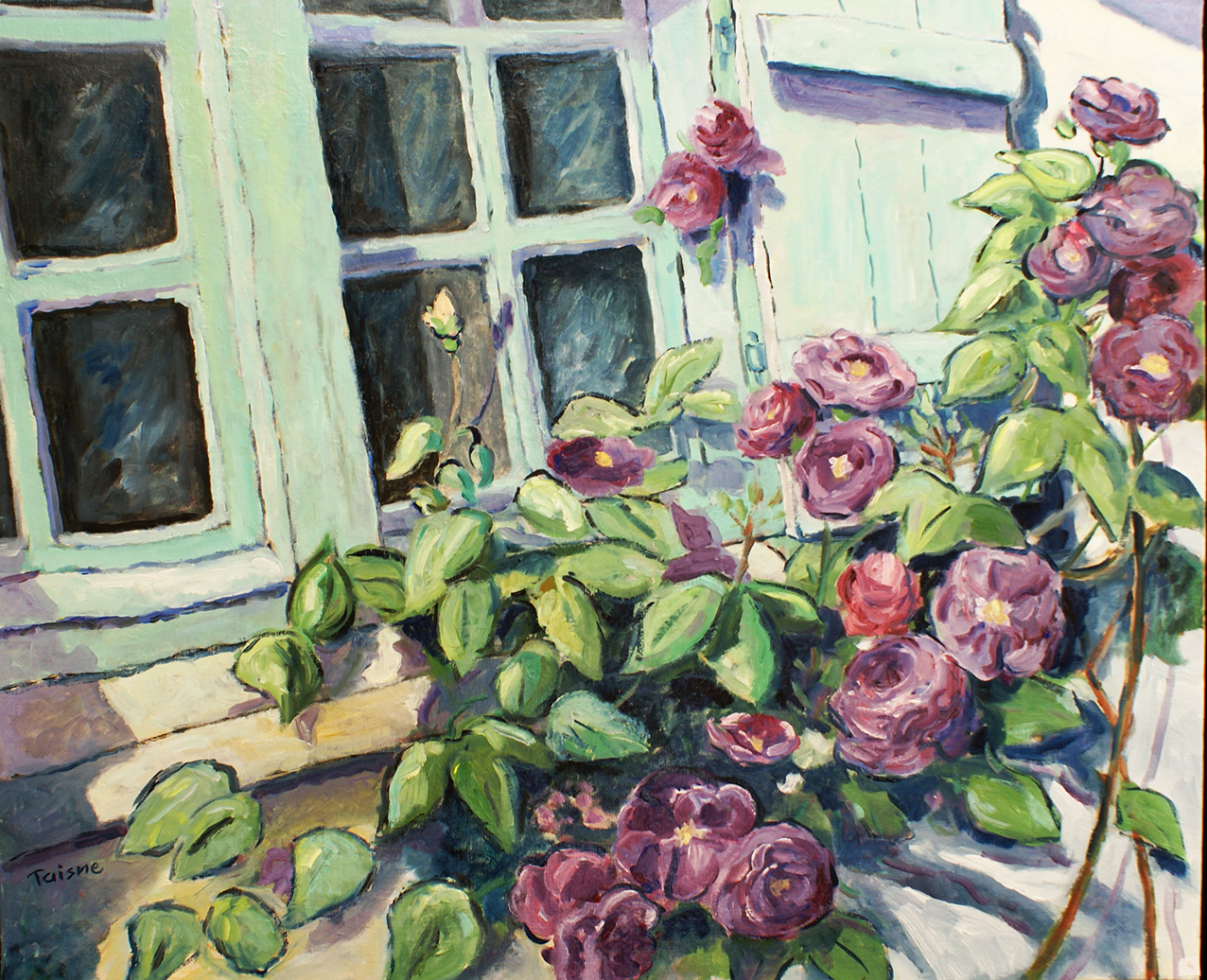 La fenêtre fleurie 73x60