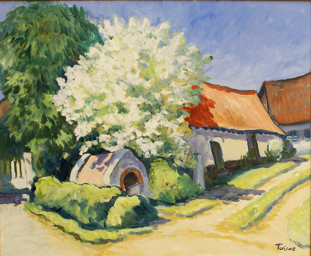La source en fleurs 46x38
