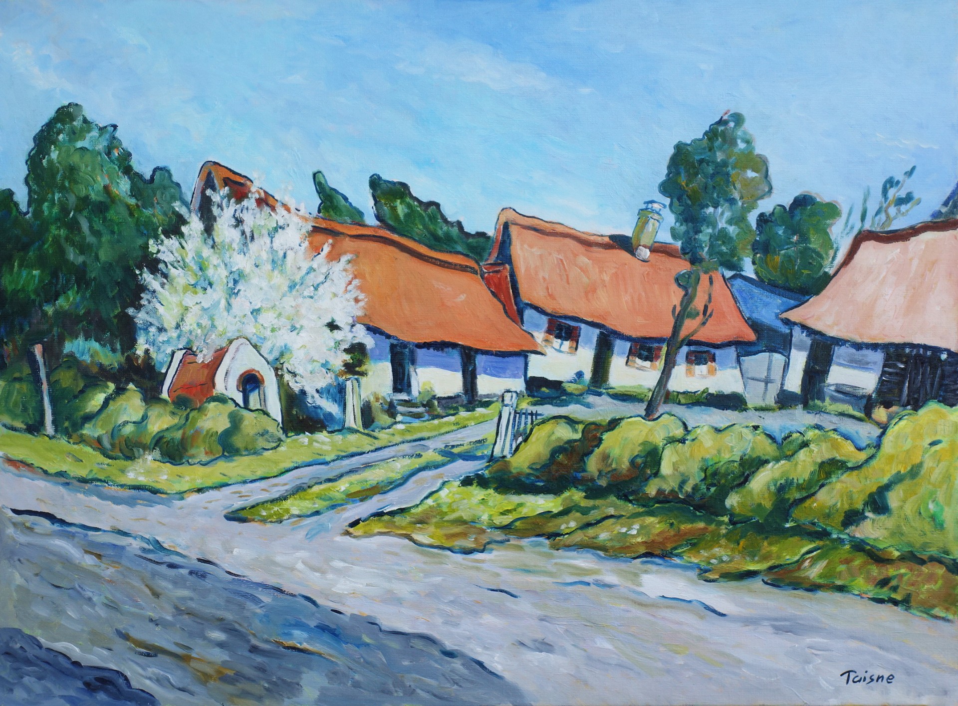 La source en fleurs 81x60
