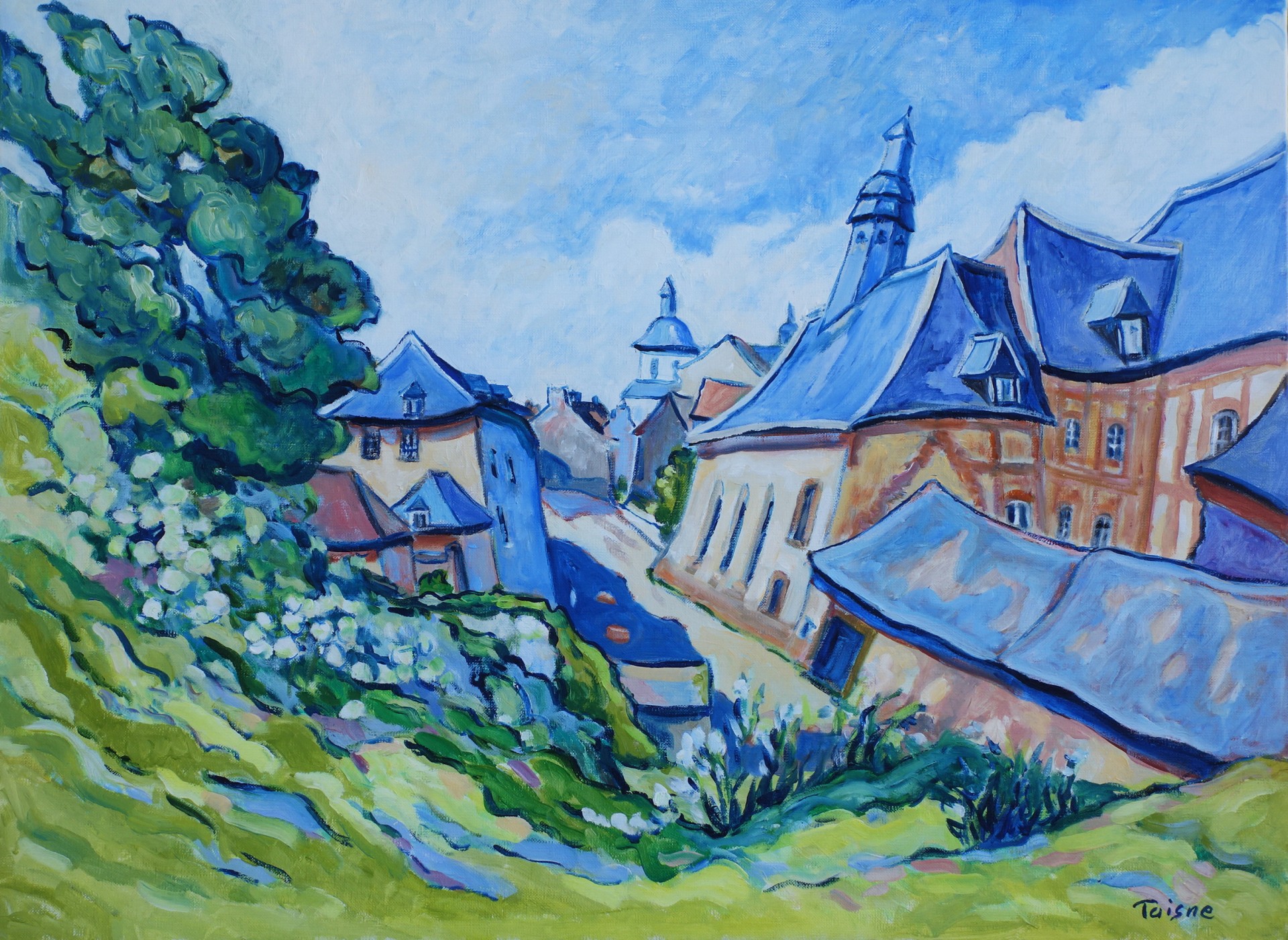 Le coin bleu 73x54