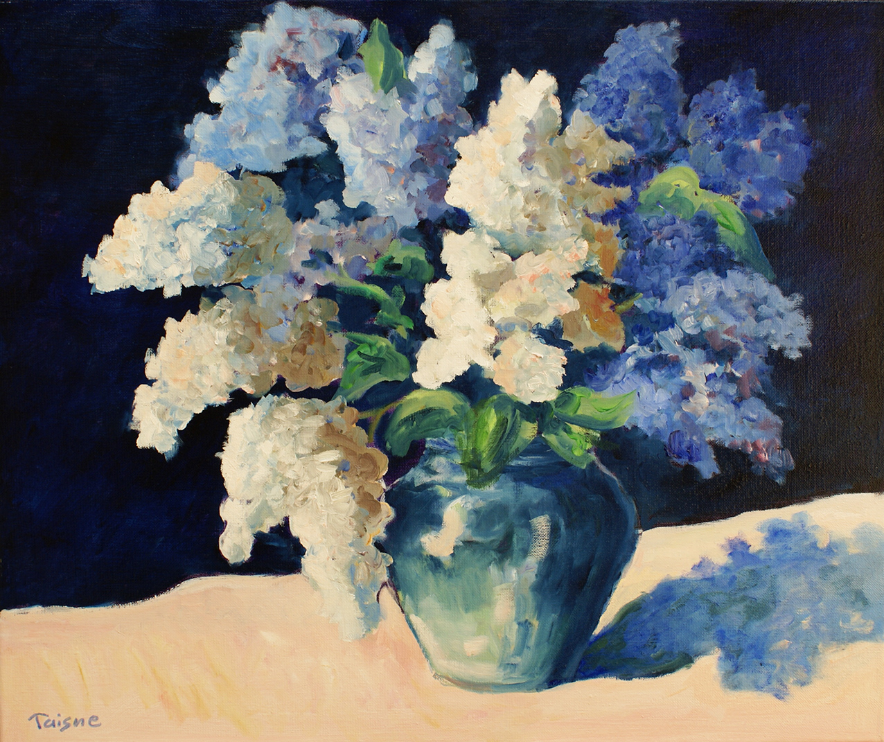 Le lilas bleu 46x55