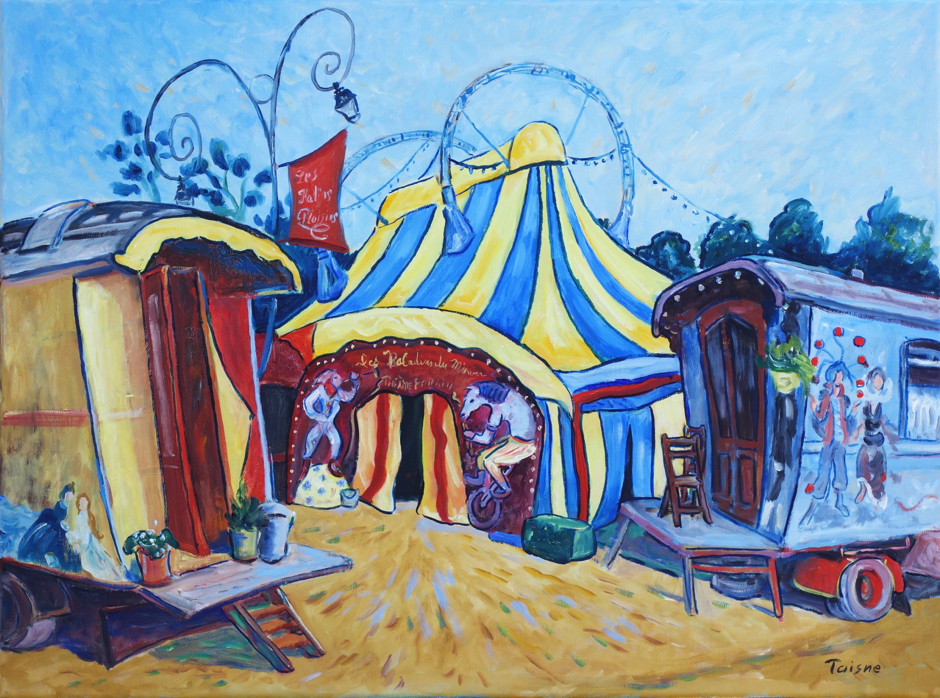 Les saltimbanques des Malins Plaisirs 73x54