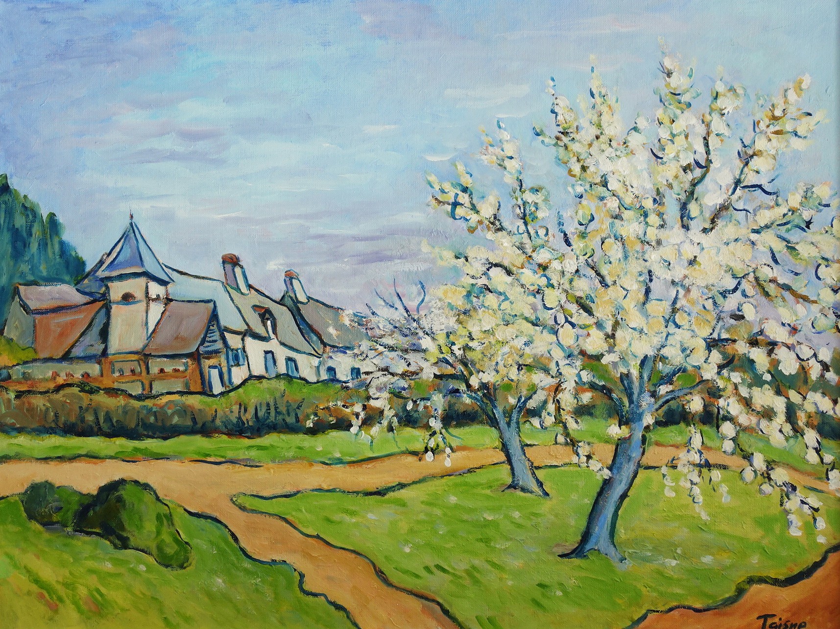 Printemps à Sorrus 61x46