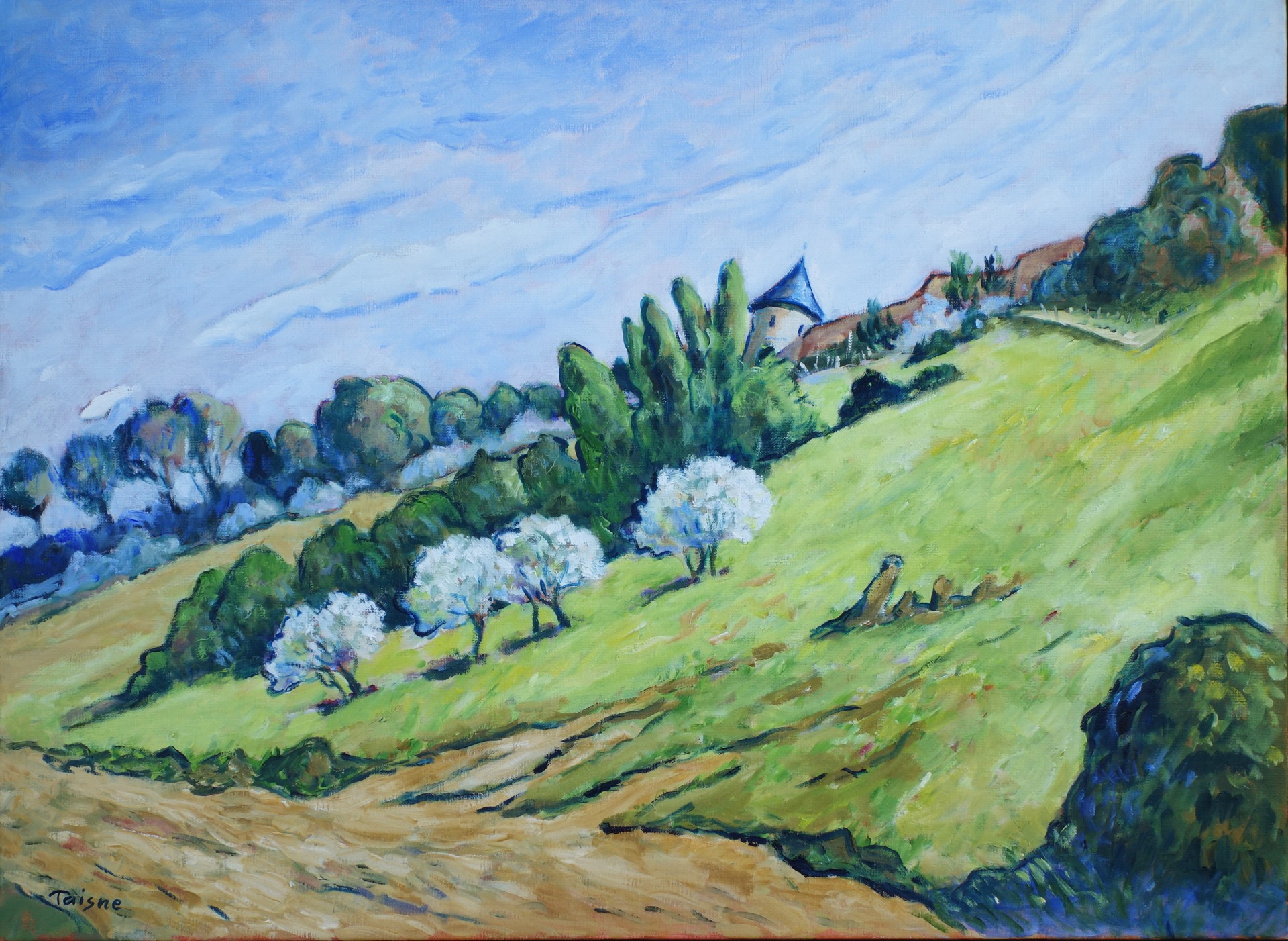 Renouveau sous la tour blanche 73x54